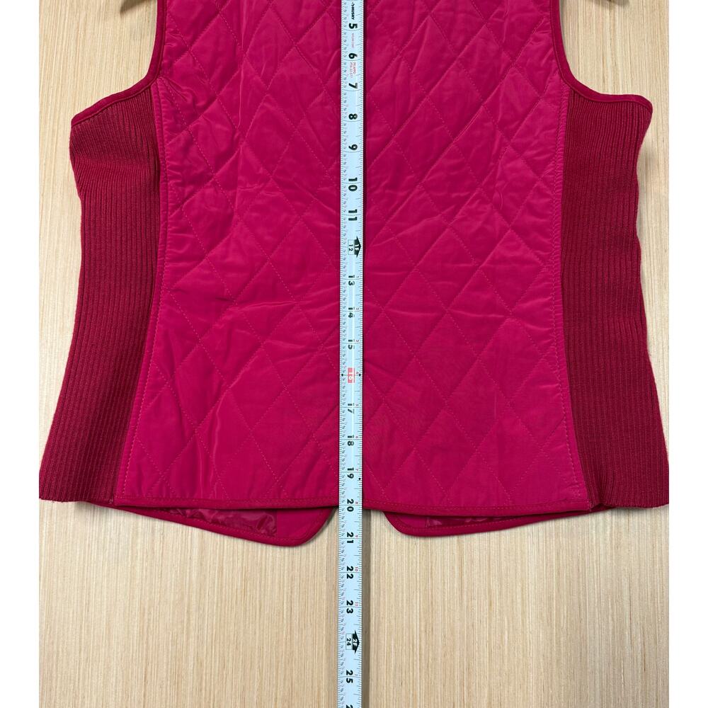 Talbots Buffalo Plaid Flannel Shirt & Quilted Vest Womens Size Small Petite - Picture 14 of 16